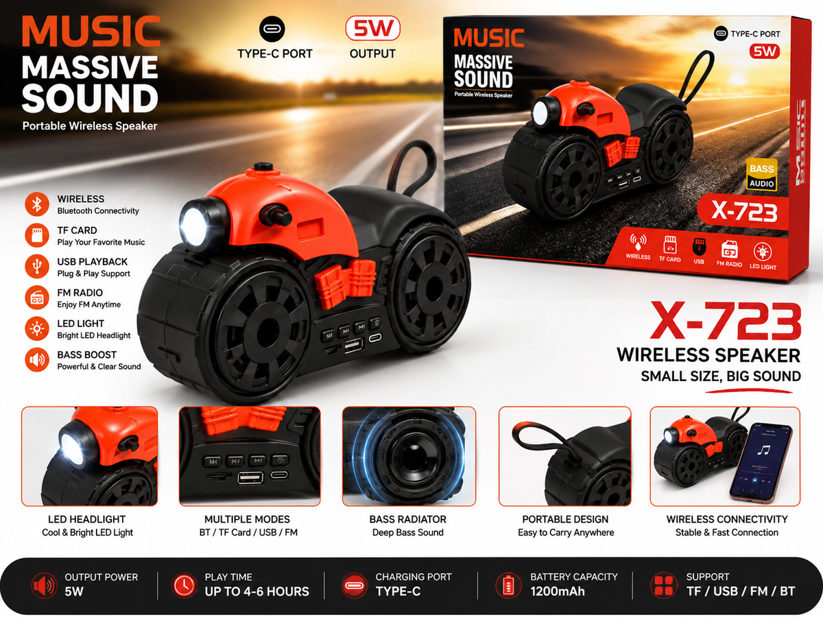 Bike Shap Wireless Speaker