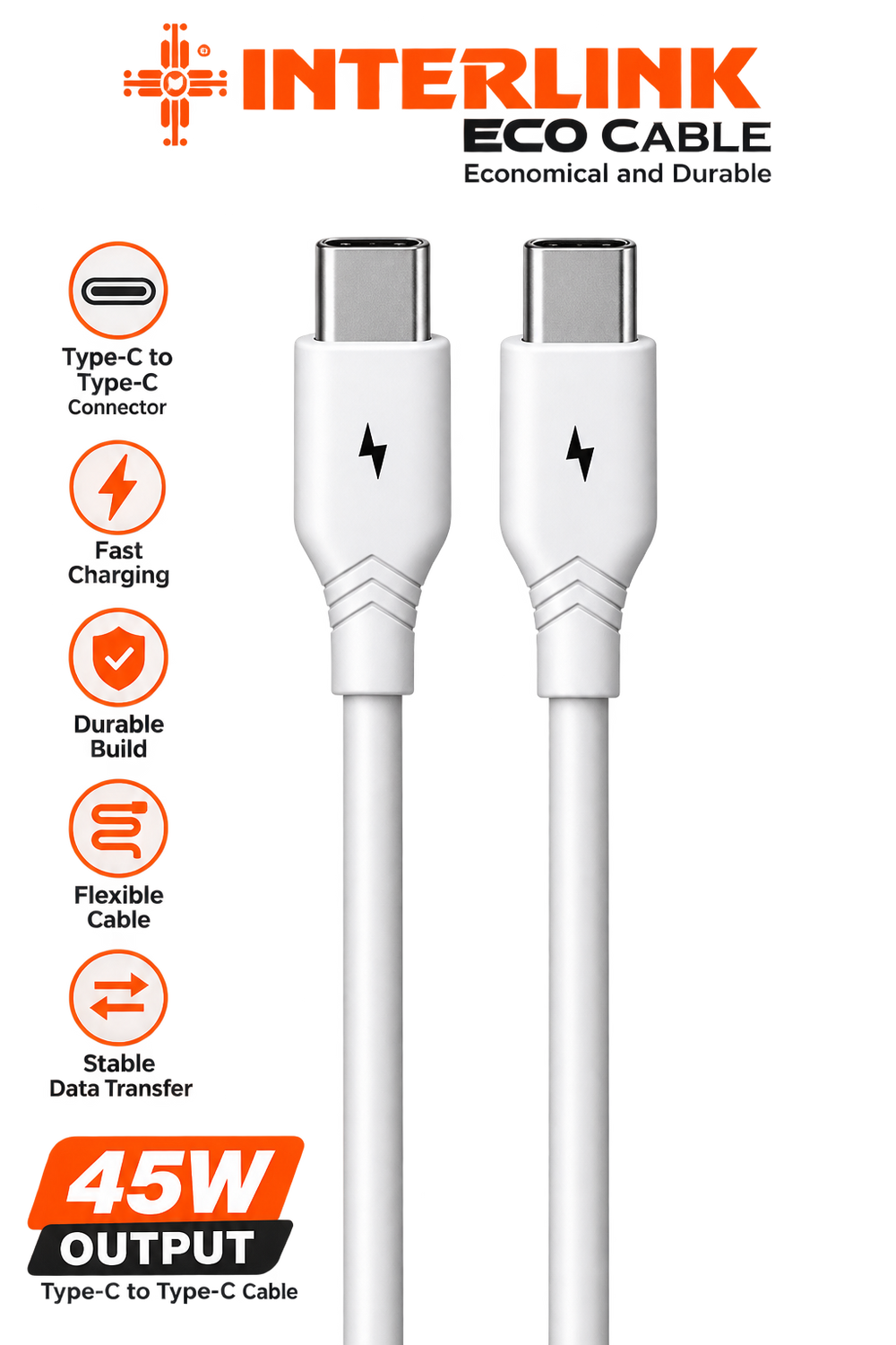 INTERLINK ECO CABLE -45W C to C