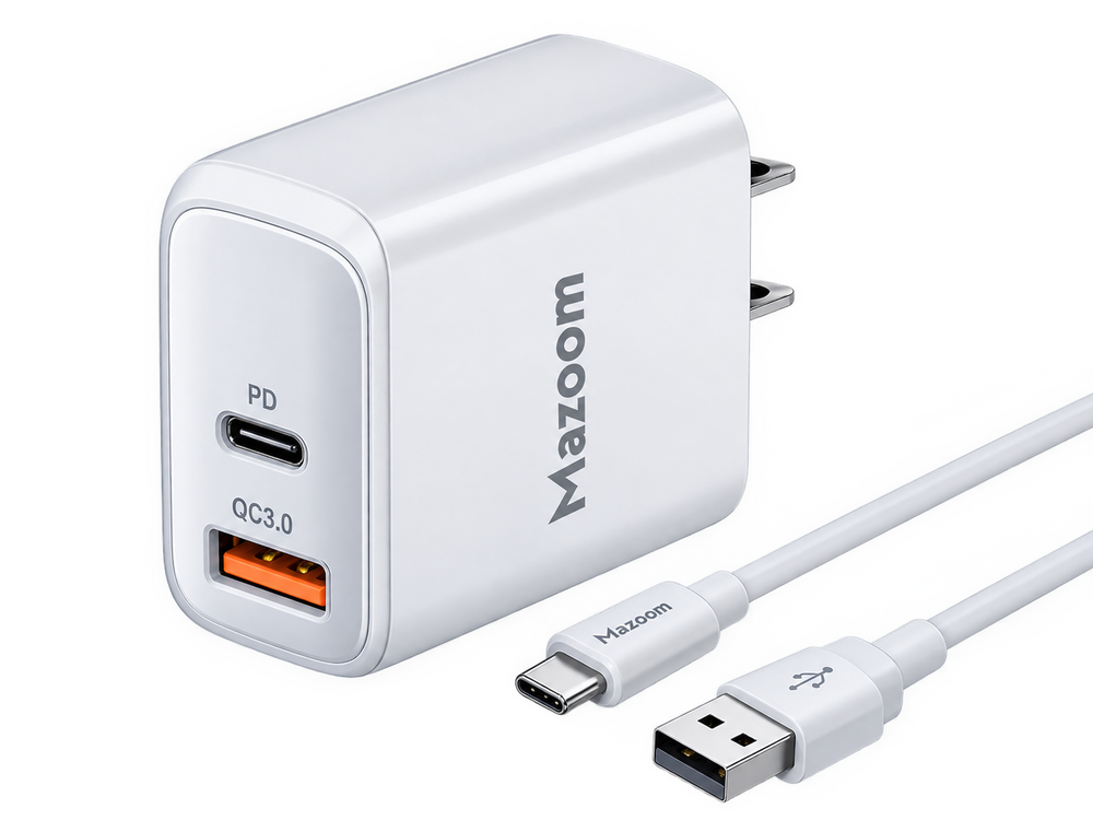 Mazoom Charger 20W PD+QC3.0 with Cable USB to Type-C