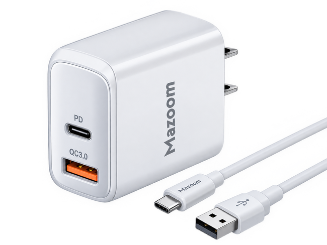 Mazoom Charger 20W PD+QC3.0 with Cable USB to Type-C