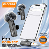 Plokama VM-20 Wireless Dual Lavalier Microphone for Android & iPhone