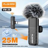 Plokama VM-20 Wireless Dual Lavalier Microphone for Android & iPhone